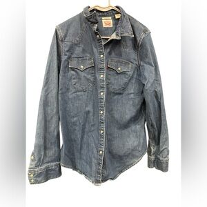 Levi's Dark Blue Denim Shirt